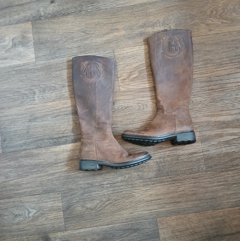 Hunter Leather Crest Riding Boots. Made in Itay - Picture 16 of 16